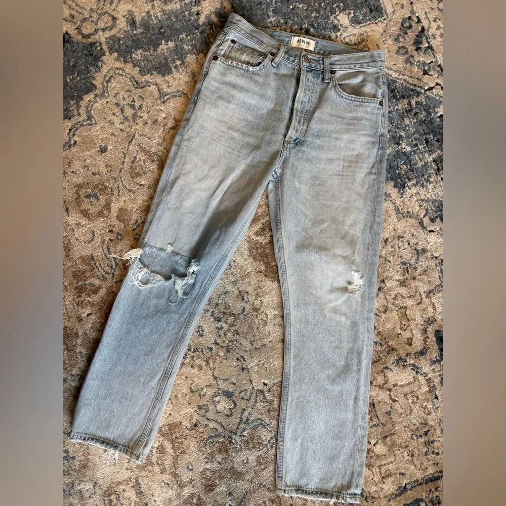 AGOLDE high rise straight Riley cropped jeans 26